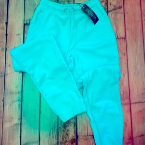 Soft baby bright blue high waist sweatpants